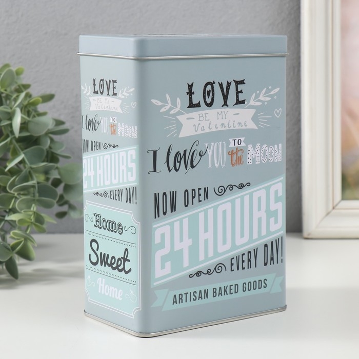 Шкатулка металл прямоугольная Шкатулка металл прямоугольная "Я люблю тебя до луны" 7,8х12,2х18,6 см