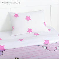 Детское постельное бельё 1,5 сп "Minnie Mouse" с единорогом, 143*215 см, 150*214 см, 50*70 см -1 шт, поплин