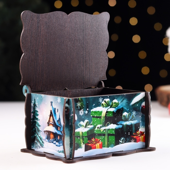 Шкатулка  Шкатулка "С символом года", средняя, 14х11х7см