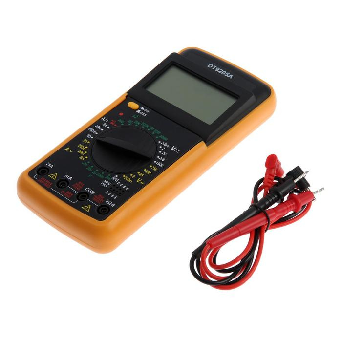 Мультиметр ТУНДРА DT-9205А, ACV/DCV, ACA/DCA, 200-200MΩ, 20nF-200mF, прозвон Мультиметр ТУНДРА DT-9205А, ACV/DCV, ACA/DCA, 200-200MΩ, 20nF-200mF, прозвон
