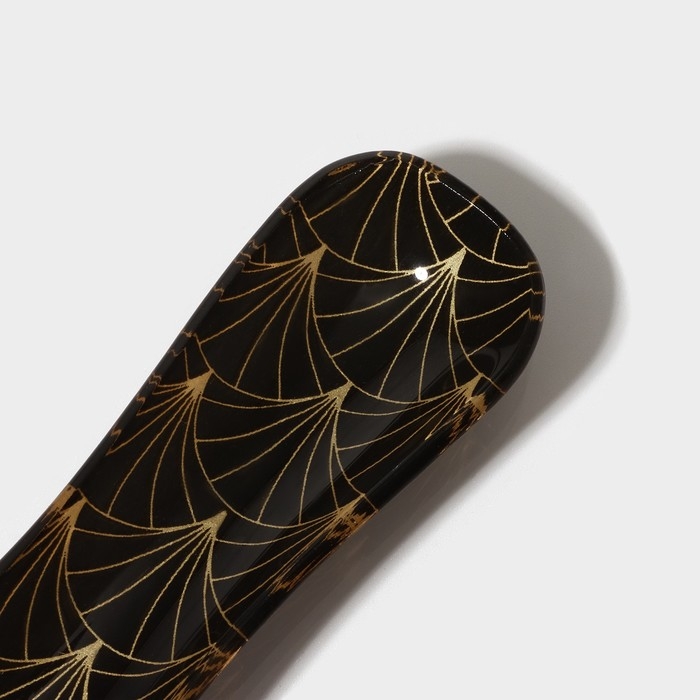 Подставка стеклянная под ложку Доляна «Золотое перо», 23,5×8,3 см Подставка стеклянная под ложку Доляна «Золотое перо», 23,5×8,3 см