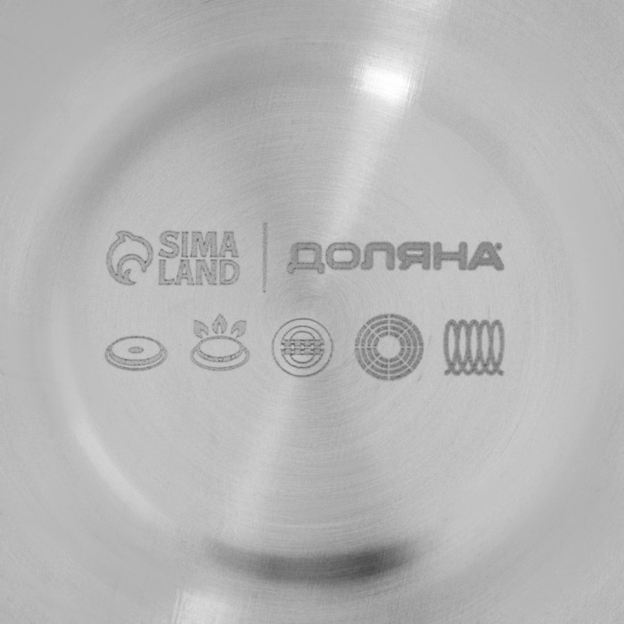 Мантоварка - пароварка из нержавеющей стали Доляна «Классика», d=24 см, 4 уровня (нижний уровень 3,6 л)