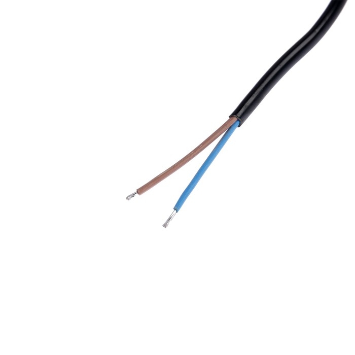 Шнур сетевой с вилкой, 2,5 м, ШВВП 2 х 0.5 мм2, черный