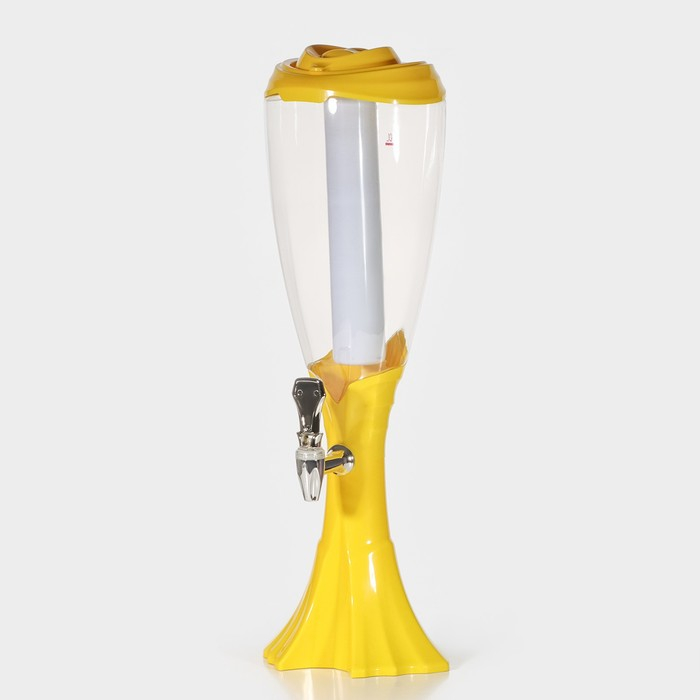 Башня пивная «Вавилон», 3 л, цвет жёлтый Башня пивная «Вавилон», 3 л, цвет жёлтый