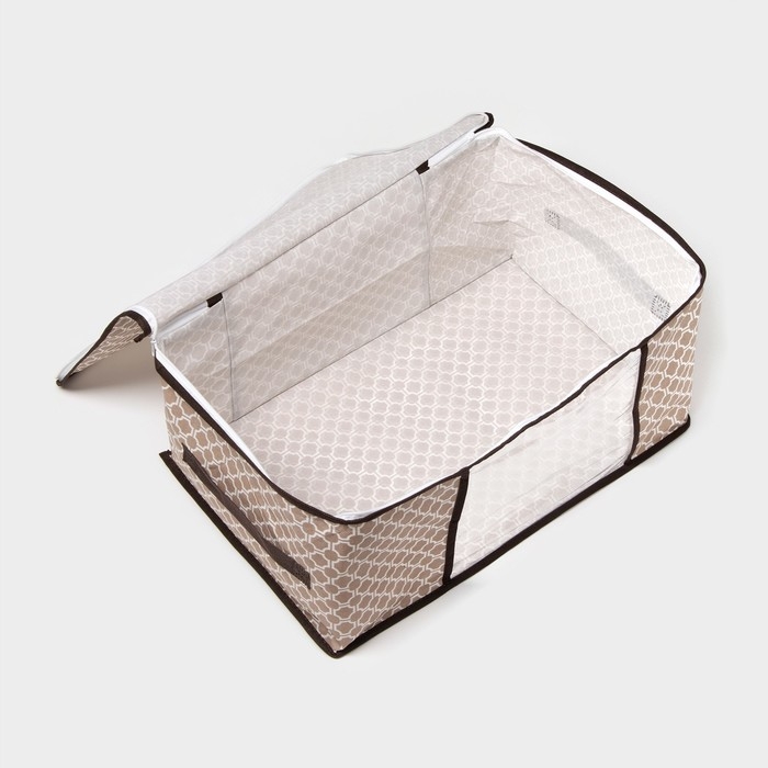 Кофр для хранения вещей Доляна «Браун», 45×30×20 см, цвет коричневый Кофр для хранения вещей Доляна «Браун», 45×30×20 см, цвет коричневый