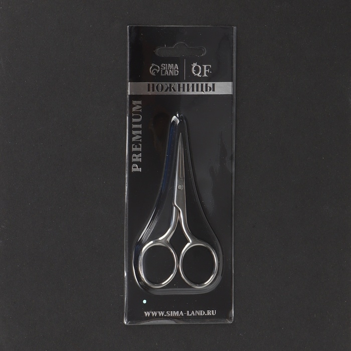 Ножницы маникюрные «Premium», прямые, широкие, 9 см, на блистере, цвет серебристый Ножницы маникюрные «Premium», прямые, широкие, 9 см, на блистере, цвет серебристый