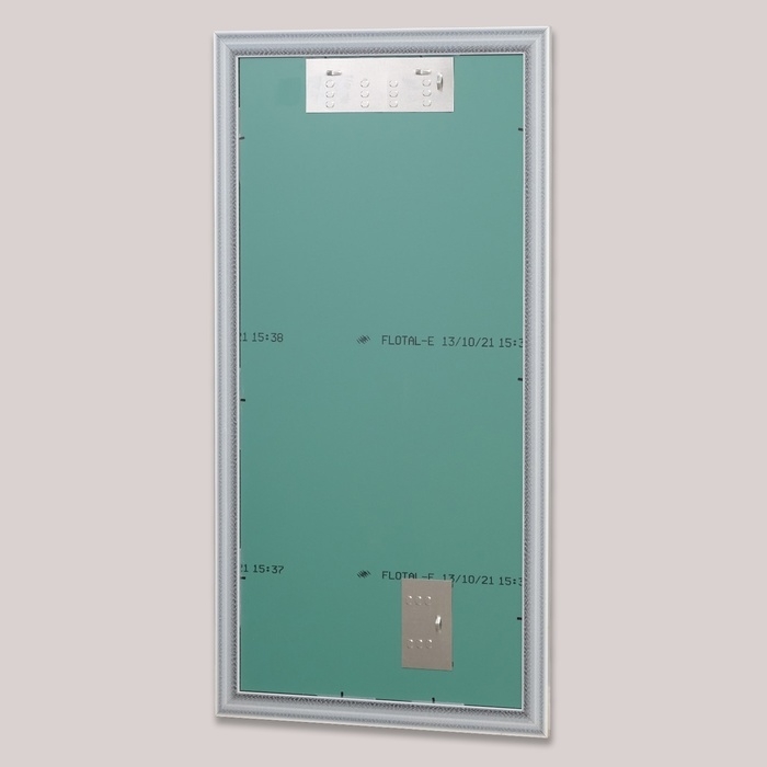 Зеркало «Милана», настенное, белый багет, 60×120 см,рама пластик, 51 мм