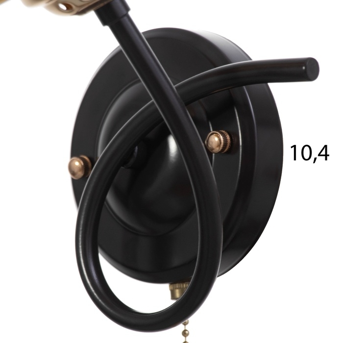 Бра Бра "Гардера"1х60Вт Е27 Коричневый, золото 17х15,5х29,5см