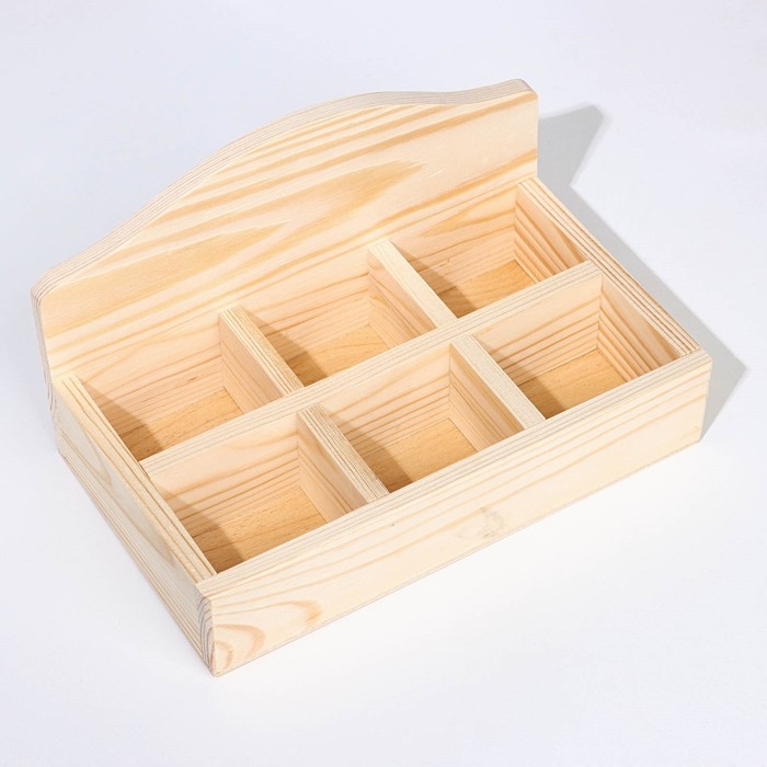 Подставка для чайных пакетиков с 6-тью отсеками 235х140х50мм Подставка для чайных пакетиков с 6-тью отсеками 235х140х50мм