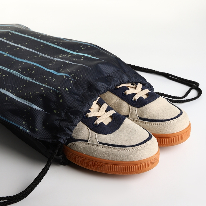 Мешок для обуви на шнурке, цвет чёрный Мешок для обуви на шнурке, цвет чёрный