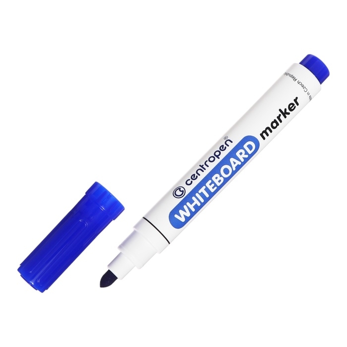 Маркер для доски 5.0 мм Centropen 8559, линия 2,5 мм, цвет синий Маркер для доски 5.0 мм Centropen 8559, линия 2,5 мм, цвет синий