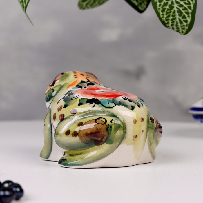 Сувенир Сувенир "Жаба Долли", гжель, цветная
