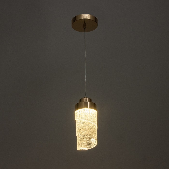 Светильник BayerLux "Джинел" LED 16Вт золото 8,5х8,5х22-130 см