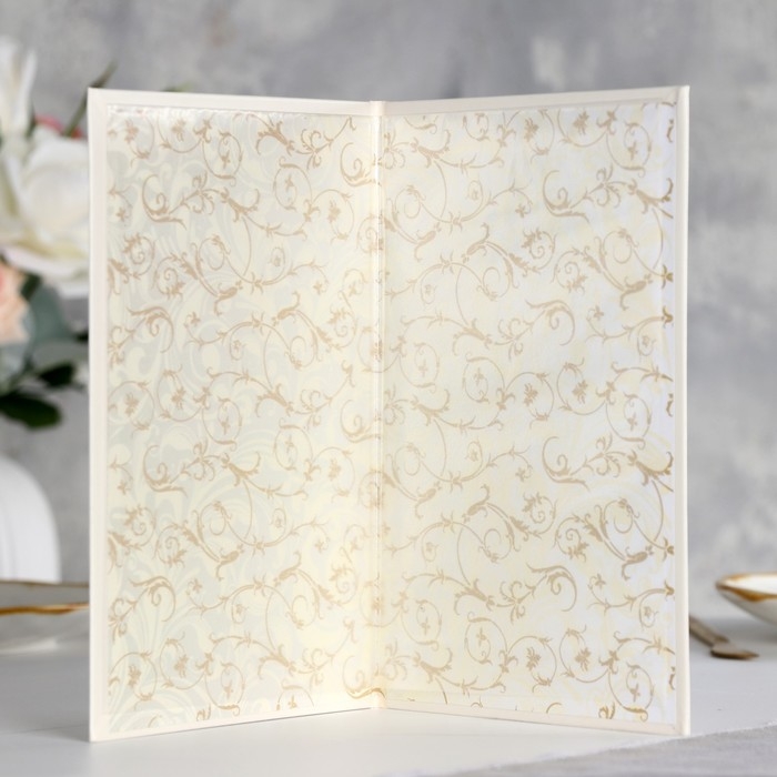 Папка для свидетельства о браке  Папка для свидетельства о браке "Белая" бумвинил, А5