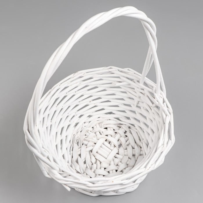 Набор корзин 3 шт, ива, белый Набор корзин 3 шт, ива, белый