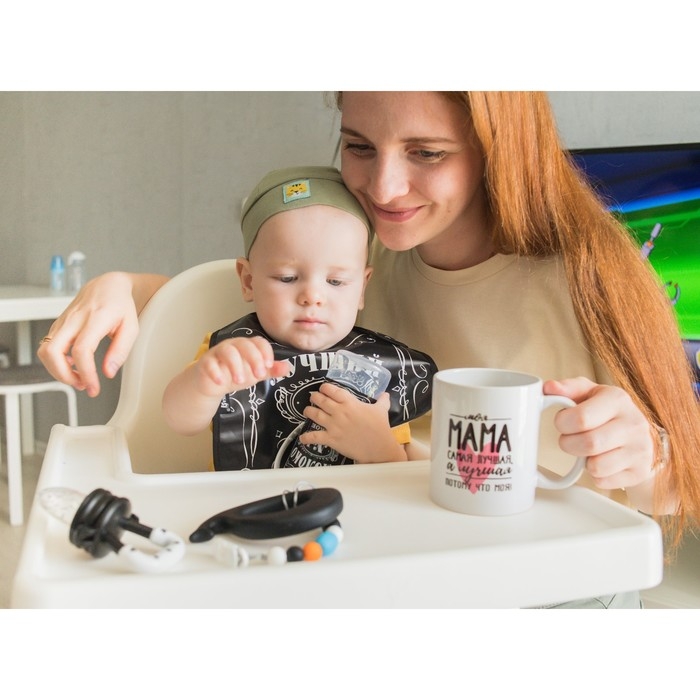 Прорезыватель силиконовый на держателе «Кит», Крошка Я