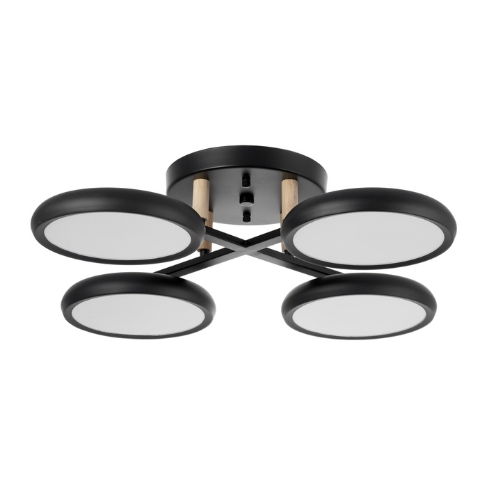 Люстра Люстра "Алис" 4хLED 96Вт 3000-6000К черный 60х60х13 см