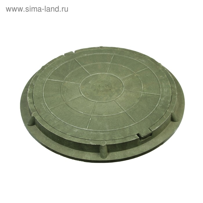 Люк полимерный, легкий, 15 кН, нагрузка до 1.5 т, зеленый Люк полимерный, легкий, 15 кН, нагрузка до 1.5 т, зеленый