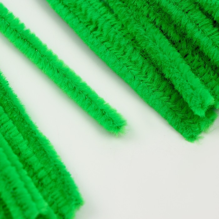 Проволока с ворсом для поделок и декорирования, набор 50 шт., цвет светло-зелёный Проволока с ворсом для поделок и декорирования, набор 50 шт., цвет светло-зелёный