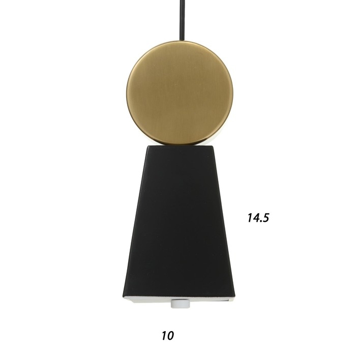 Светильник BayerLux 2284/1 LED черно-золотой 10х10х24-124 см