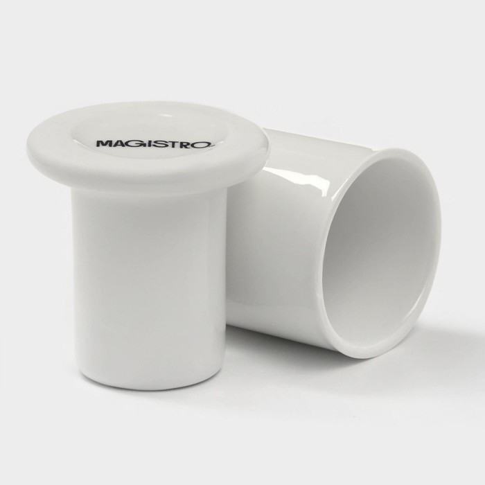 Подставка фарфоровая под зубочистки Magistro «Бланш», d=5 см, цвет белый Подставка фарфоровая под зубочистки Magistro «Бланш», d=5 см, цвет белый