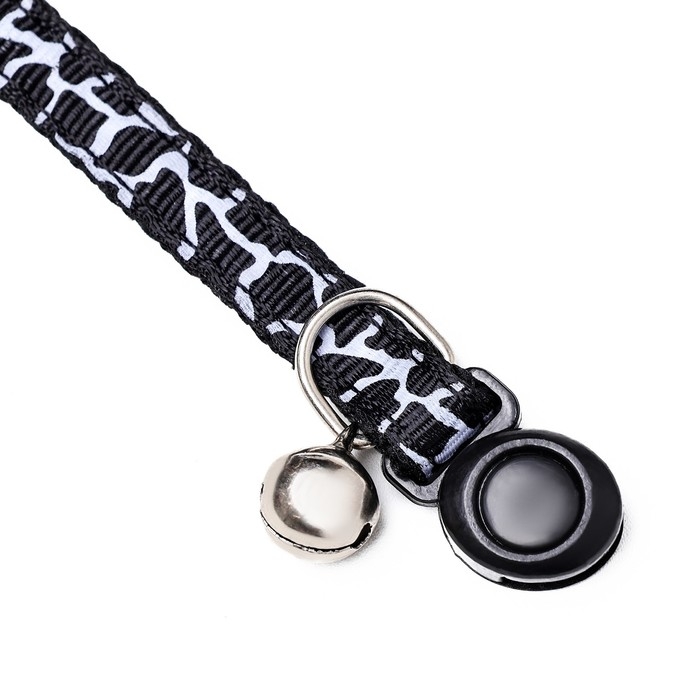 Ошейник кошачий Ошейник кошачий "Жираф", 30 х 1 см, чёрный