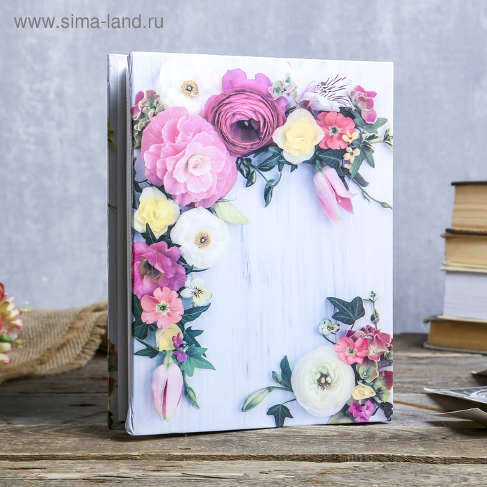 Фотоальбом на 200 фото 10х15 см Фотоальбом на 200 фото 10х15 см "Соцветие" МИКС