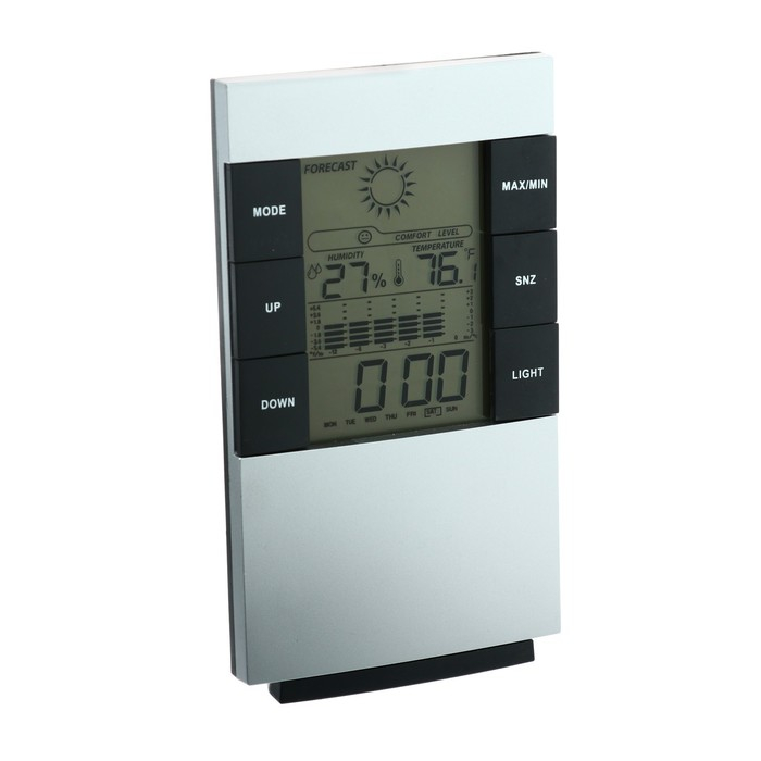 Метеостанция Luazon LB-01, подсветка, серая Метеостанция Luazon LB-01, подсветка, серая