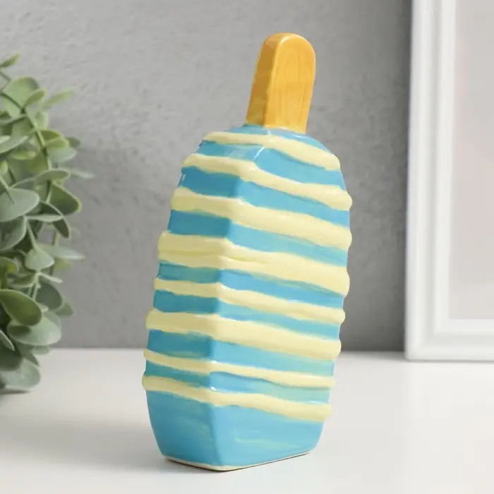 Копилка для денег &laquo;Подтаявшее эскимо&raquo;, керамика, 8.2&times;3.8&times;15.5 см