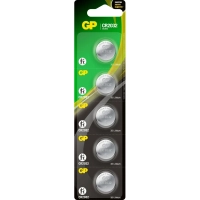 Батарейка GP CR2032, 3V, литий, бл/5шт, CR2032-2C5