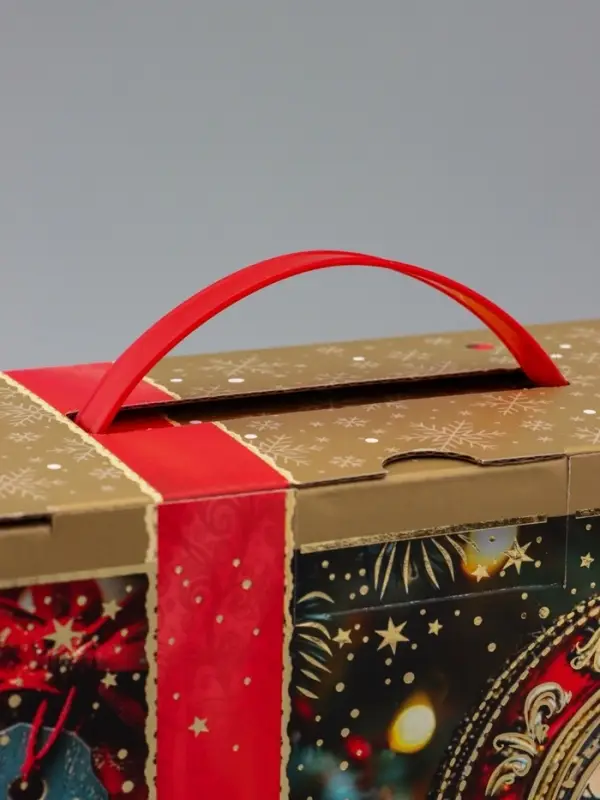 Коробка Новогодняя подарочная Коробка Новогодняя подарочная "Часики" 29 х 24,5 х 9,5 см