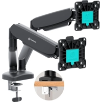 Кронштейн Onkron G160, TV 13-32, для 2-ух мон, газлифт, настольный, чер