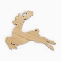 Ёлочная игрушка деревянная &laquo;Новый год: олень&raquo;, набор 10 шт.