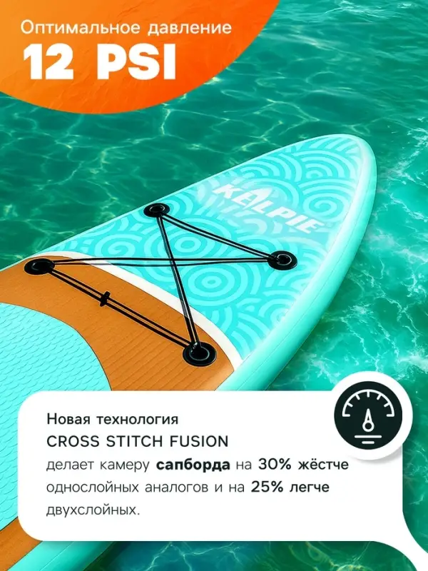 Сапборд надувной TOURING KELPIE 12.6", 383&times;80&times;15 см