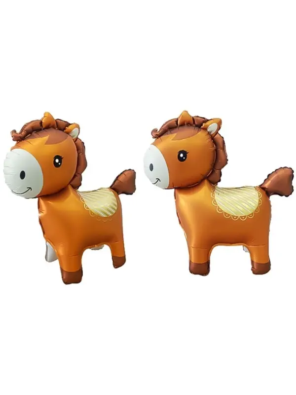 Воздушный шар фольгированный 3D 25 Воздушный шар фольгированный 3D 25" «Лошадка», коричневый