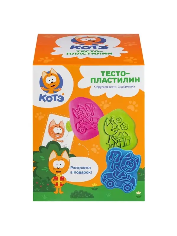 Набор для лепки. Тесто-пластилин &laquo;Котенок Котэ&raquo;