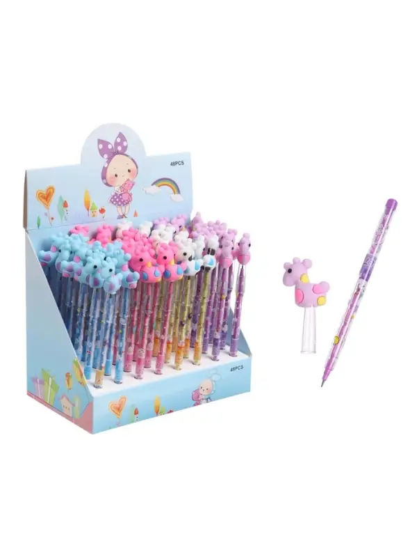 Карандаш-прикол секционный Calligrata &laquo;Жираф&raquo;, НВ, МИКС