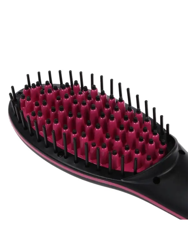 Расческа Luazon LR-02, электрическая, 50 Вт, 220 В, дисплей, регулировка температуры, розовая