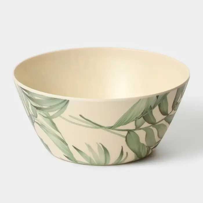 Тарелка глубокая &laquo;Лист папоротника&raquo;, 700 мл, пластик, d=15&times;6.8 см, бежевая