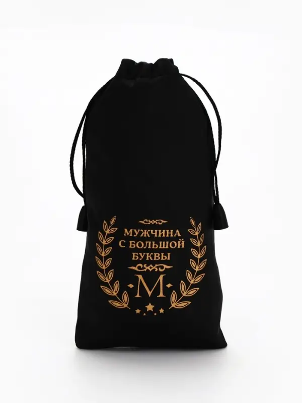 Стопки в чехле &laquo;Мужчина с большой буквы М&raquo;: нержавеющая сталь, набор 3 шт.&times;30 мл