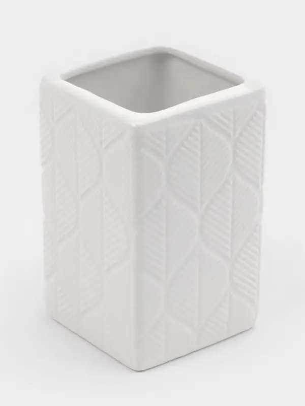 Набор для ванной Набор для ванной "Лепесток", 3 предмета (дозатор для мыла, стакан, мыльница), цвет белый