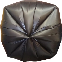 Мешки для мусора ПНД 120л 14мкм 10шт/рул черные 70х110см Luscan