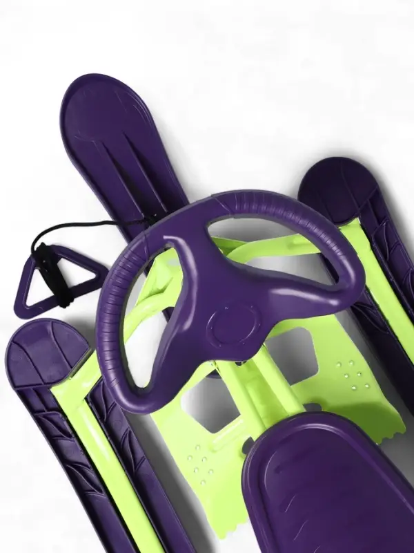 Снегокат, лимонный, фиолетовый, ТСП/ЛФ Nika Kids Снегокат, лимонный, фиолетовый, ТСП/ЛФ Nika Kids