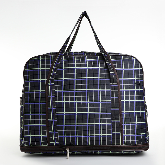 Сумка дорожная на молнии, с увеличением, 3 наружных кармана, длинный ремень цвет чёрный Сумка дорожная на молнии, с увеличением, 3 наружных кармана, длинный ремень цвет чёрный