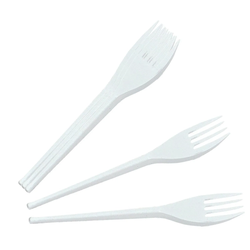 Вилка одноразовая 165мм, белая, ПС 4000шт/кор