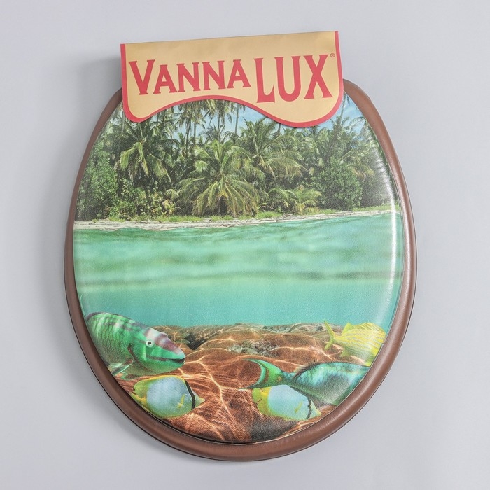 Сиденье для унитаза с крышкой, мягкое, коричневое, МИКС Сиденье для унитаза с крышкой, мягкое, коричневое, МИКС