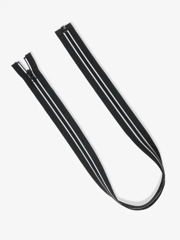 Молния &laquo;Трактор&raquo;, №5, замок автомат, разъёмная, 70 см, чёрная