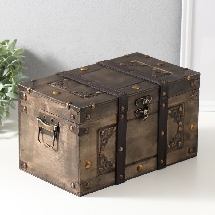 Шкатулка сундук дерево  Шкатулка сундук дерево "Пальмира" 28х16х16 см