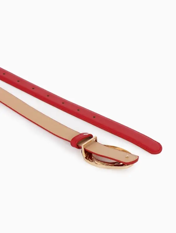 Ремень жен 04-01-01-04, Июнь2513, 2,4*0,3*110 см, без винта, пряж золото, гвоздик, крачный   1090316