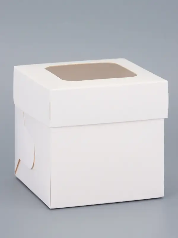 Упаковка под один капкейк, белая, 11 х 11 х 11,1 см Упаковка под один капкейк, белая, 11 х 11 х 11,1 см
